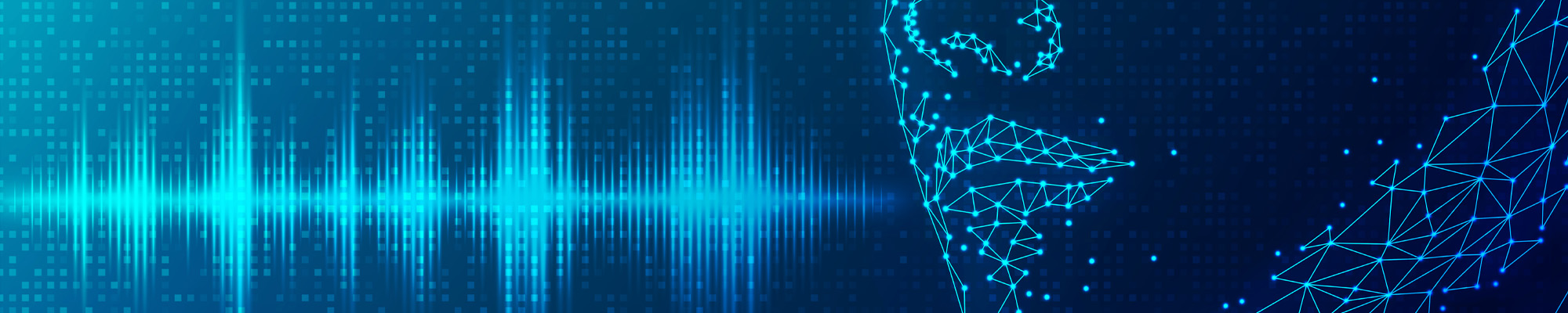 digital person speaking sound waves